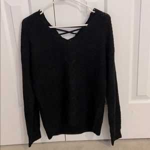 Black Cable Knit Sweater